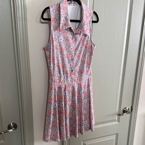 BYRDIE Golf Floral Sleeveless Performance Dress Size large